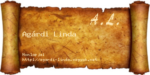 Agárdi Linda névjegykártya